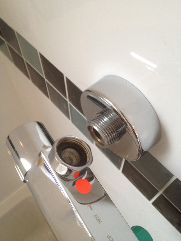 Attach The Bar Mixer Shower To The Fixing Bridge