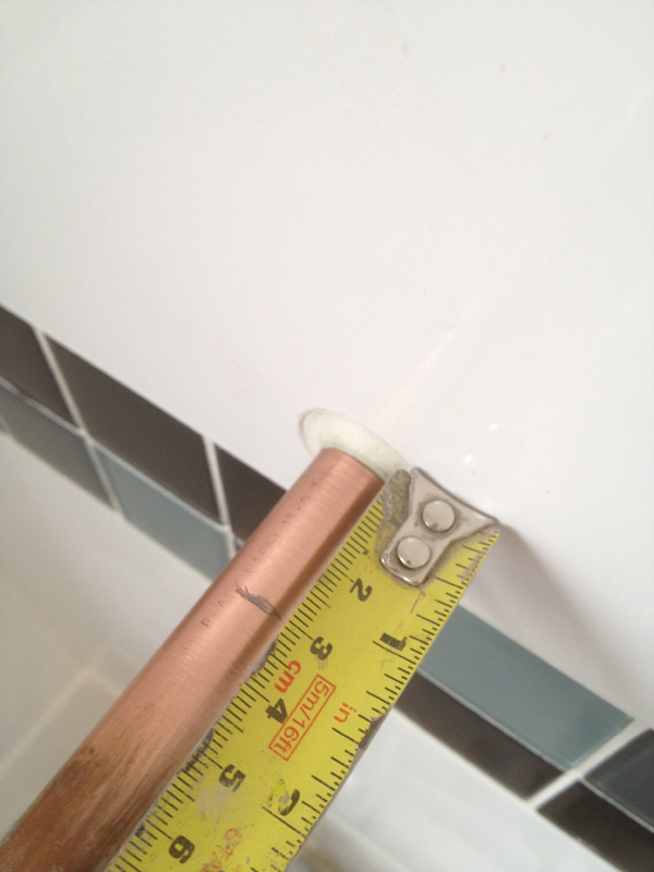 Ensure That The Pipes Protrude Out From The Wall