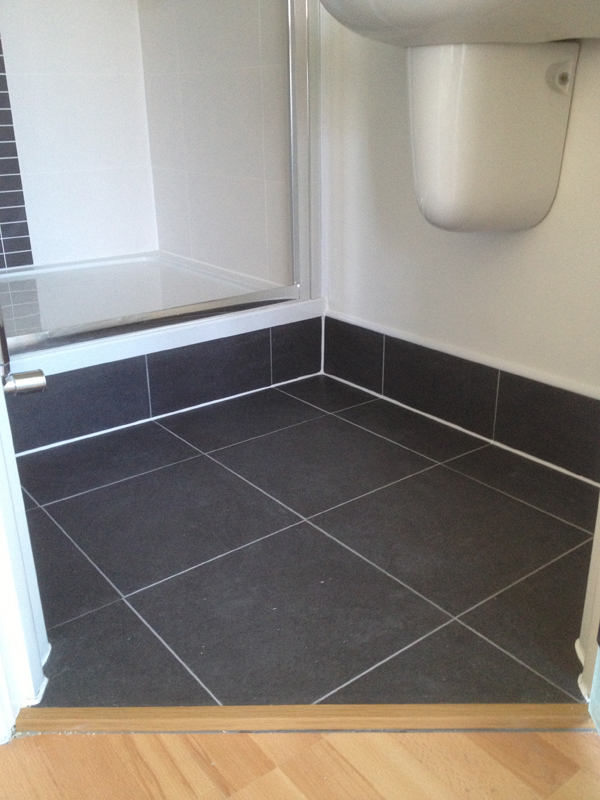 Tiled Floor And Upstand