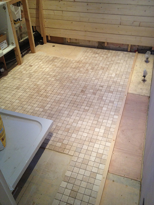 Overboarding With Plywood Prior To Floor Tiling