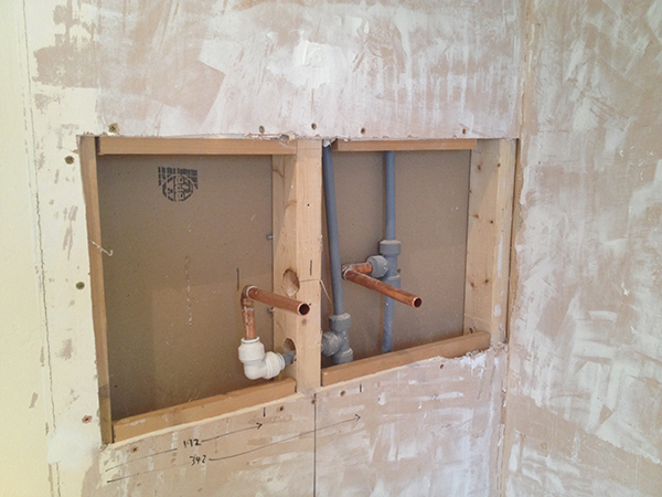 How To Fit Bar Mixer Shower Pipework In A Stud Wall - Bathroom Stud Wall Ideas