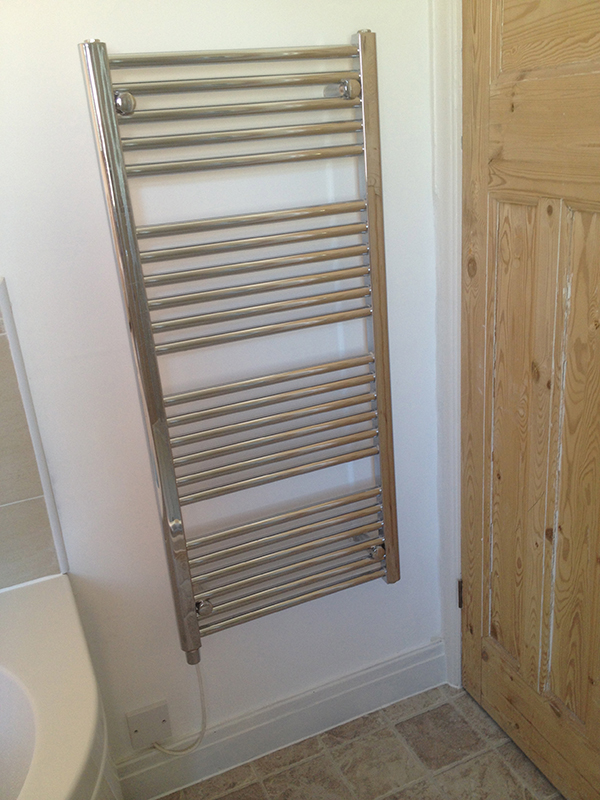 Electric Towel Warmer With Bathroom Installation In Leeds