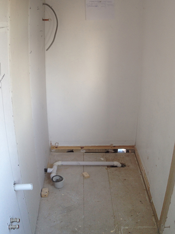 En Suite 1st Fix Work With Bathroom Installation In Leeds