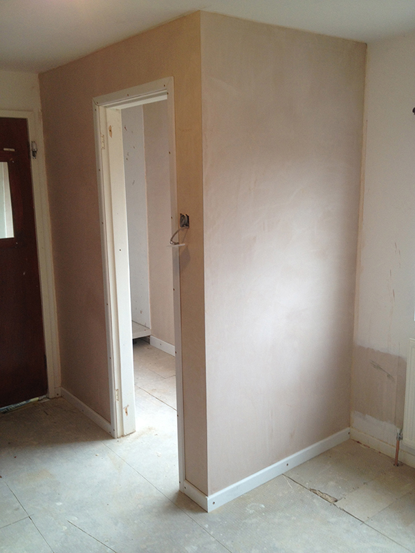 Plastering An En Suite Externally With Bathroom Installation In Leeds