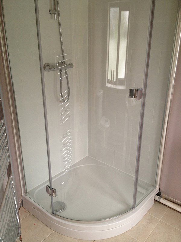 Frameless Shower Enclosure With Bathroom Installation In Leeds