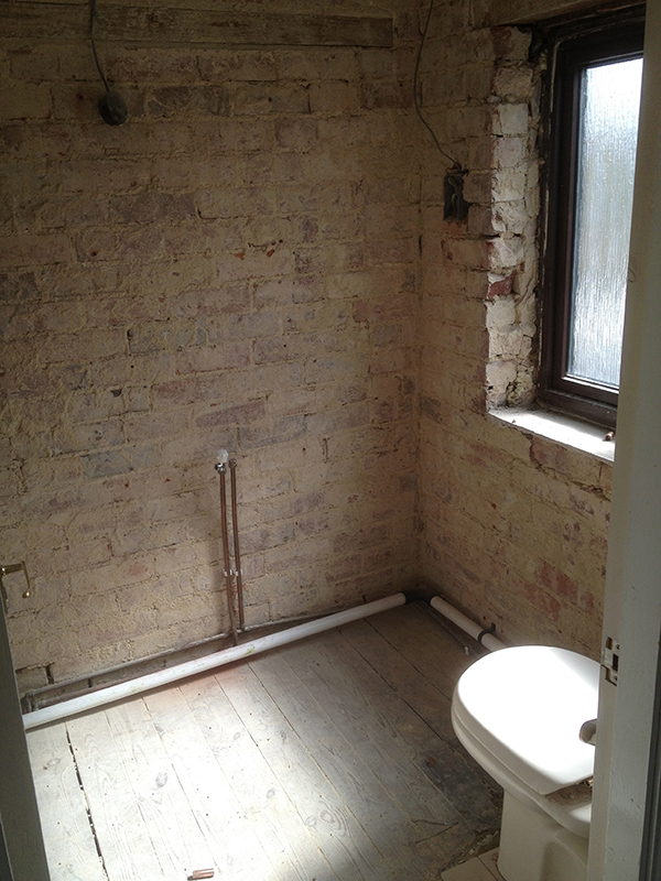 Stripping A Bathroom Out With Bathroom Installation In Leeds