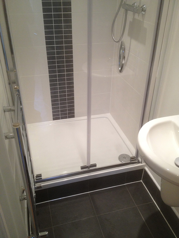 Tiled Shower With Bathroom Installation In Leeds