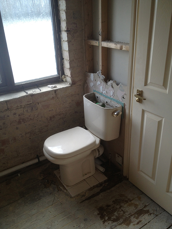 Toilet Left In For Convenience With Bathroom Installation In Leeds