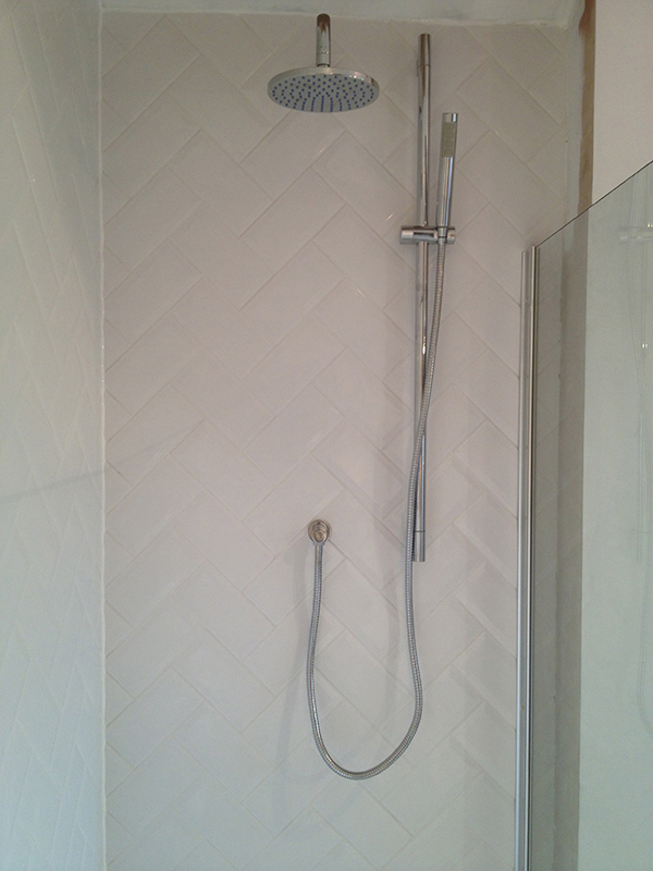 Two Shower Heads With Bathroom Installation In Leeds