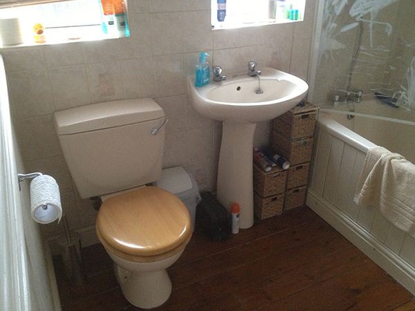 Before Refurbishment With Bathroom Installation In Leeds