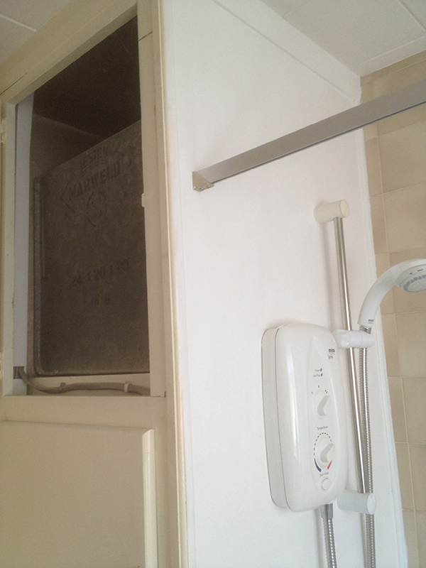 Removing An Old Cylinder Cupboard To Make Room For A Shower Enclosure With Bathroom Installation In Leeds