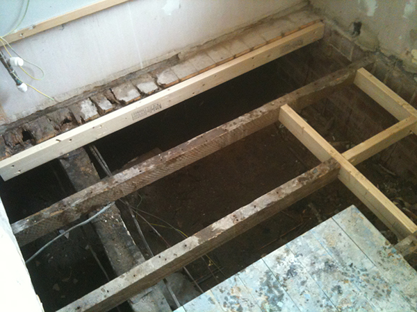Replacing Rotten Joists With Bathroom Installation In Leeds