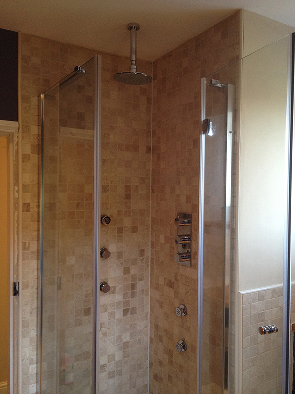 Finished Shower Installation With Bathroom Installation In Leeds
