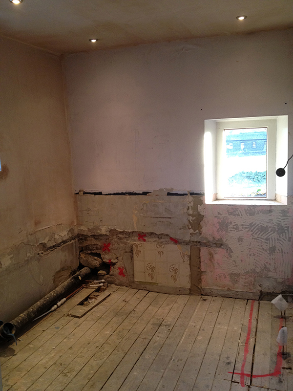 Stripped Bathroom And Sagging Floor With Bathroom Installation In Leeds