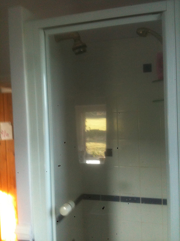 Shower Before Renovation With Bathroom Installation In Leeds