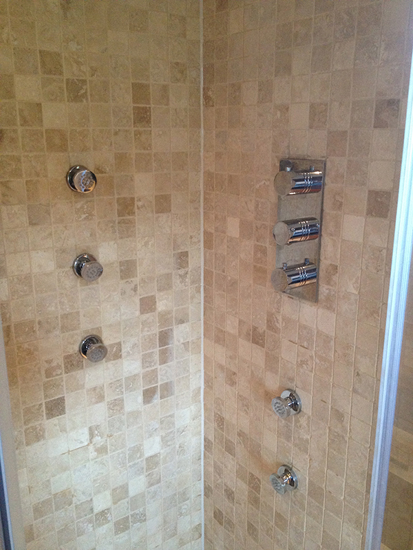 Shower Valve And Body Jets With Bathroom Installation In Leeds