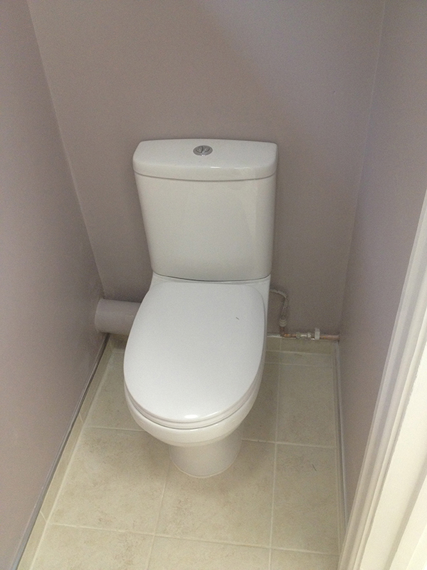 Additional WC Room With Tiled Floor & Upstands With Bathroom Installation In Leeds