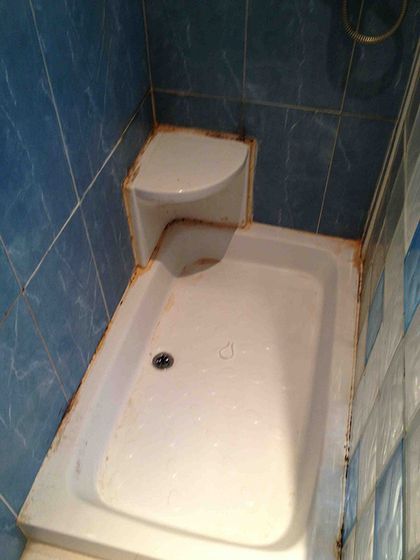 Shower Tray In Need Of Replacement With Bathroom Installation In Leeds