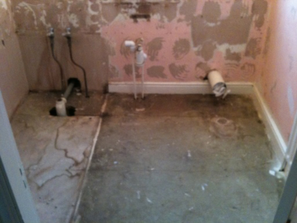 Chapel Allerton Bathroom Prior To Toilet And Basin Fitting With Bathroom Installation In Leeds