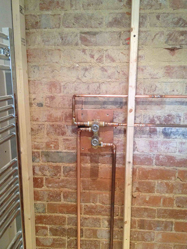 Fitting A Concealed Shower Valve With Bathroom Installation In Leeds