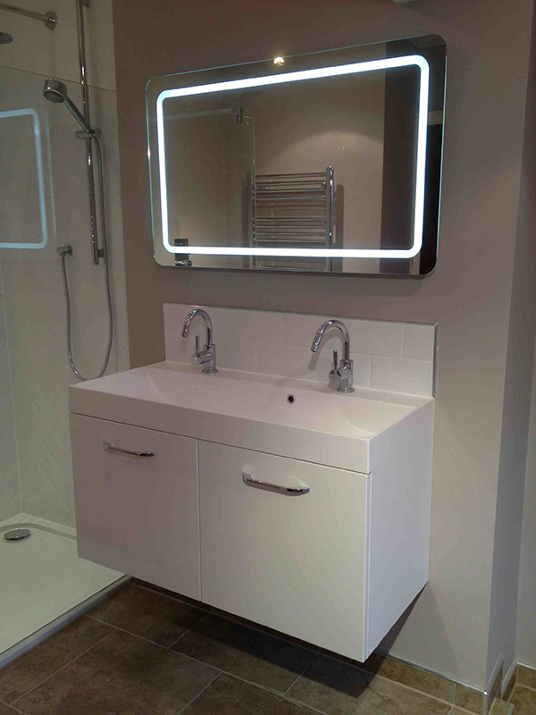 LED Bathroom Mirror With Bathroom Installation In Leeds