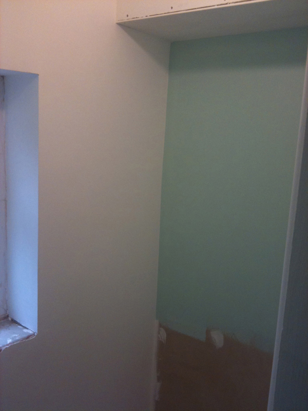 Painted Walls In Downstairs Toilet With Bathroom Installation In Leeds