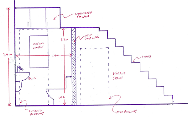 Planning A Downstairs Toilet Under The Stairs With Bathroom Installation In Leeds