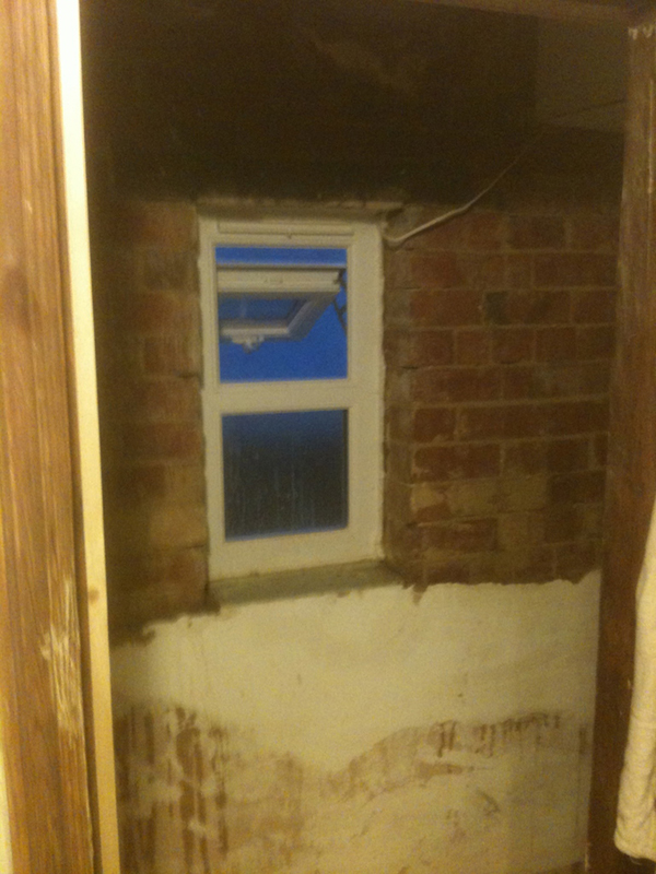 Removing Blown Plaster With Bathroom Installation In Leeds