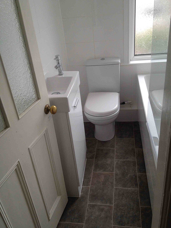 Small Bathroom With Bathroom Installation In Leeds