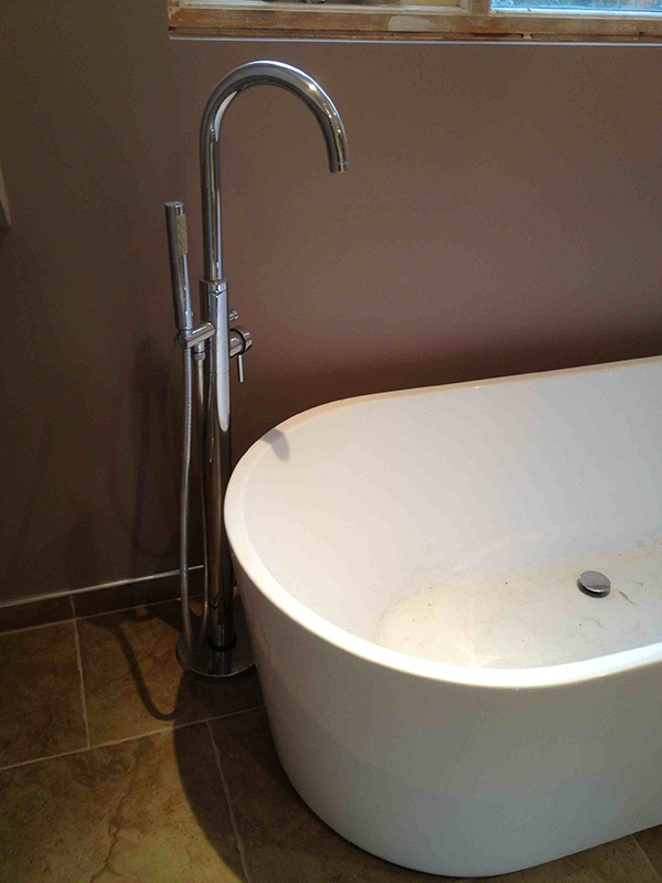 Tall Bath Filler With Bathroom Installation In Leeds