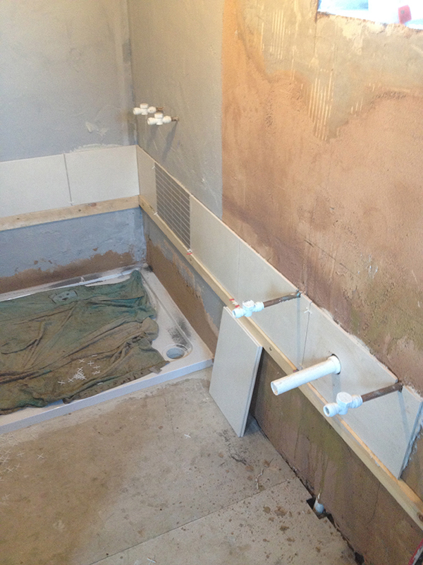 Tile Backer Board On Floor With Bathroom Installation In Leeds