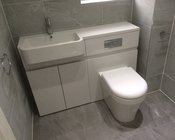 Combined Basin And Toilet Unit With Bathroom Installation In Leeds