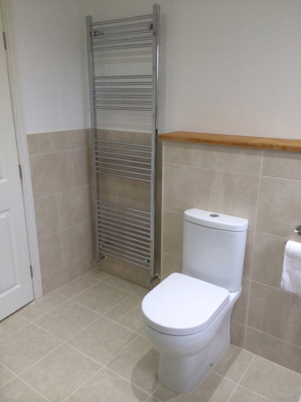 Designer Chrome Towel Radiator With Bathroom Installation In Leeds