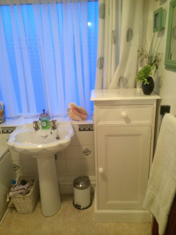 Existing Basin And Storage With Bathroom Installation In Leeds