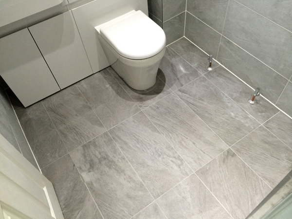 Porcelain Floor Tiling With Bathroom Installation In Leeds