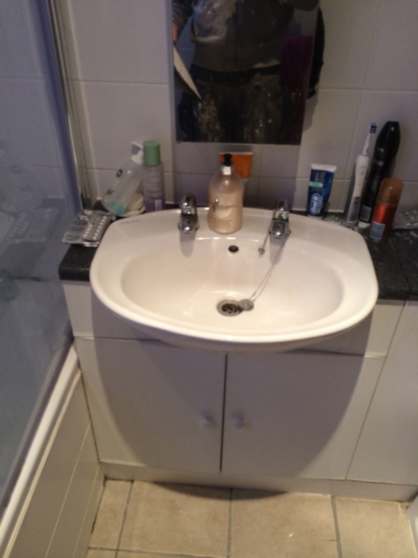 Existing Vanity Unit With Bathroom Installation In Leeds