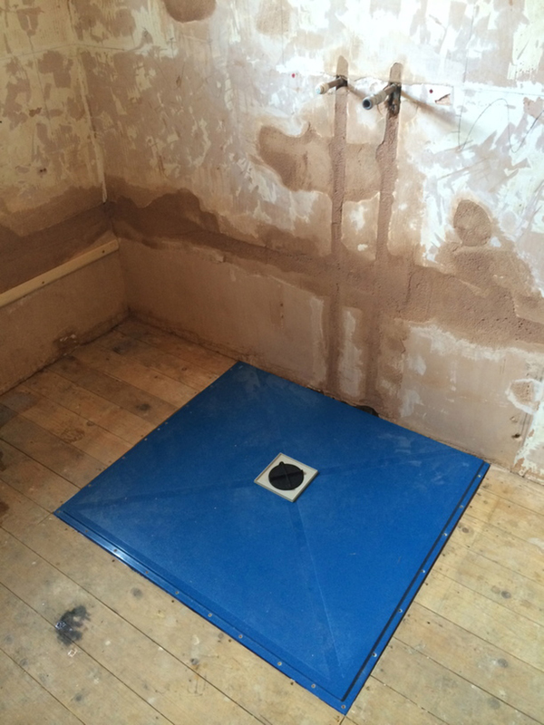 Level Access Wet Room Tray Installation With Bathroom Installation In Leeds