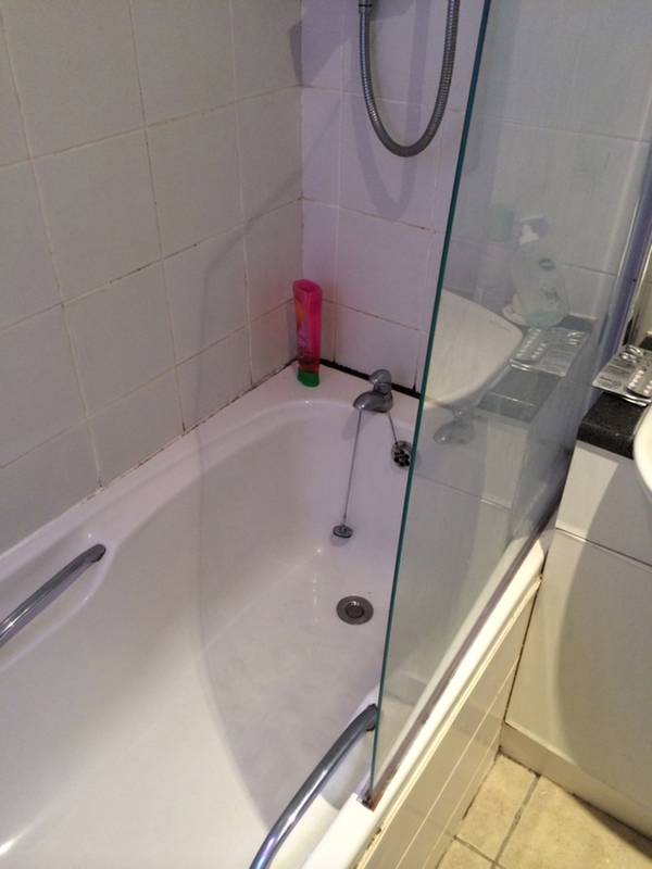 Mouldy Silicone Grout With Bathroom Installation In Leeds