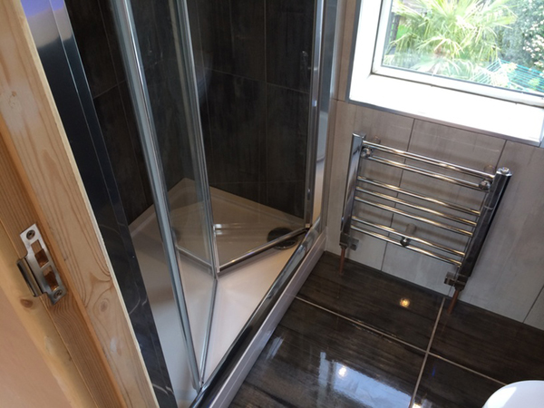 Shower Enclosure With Bifold Door With Bathroom Installation In Leeds
