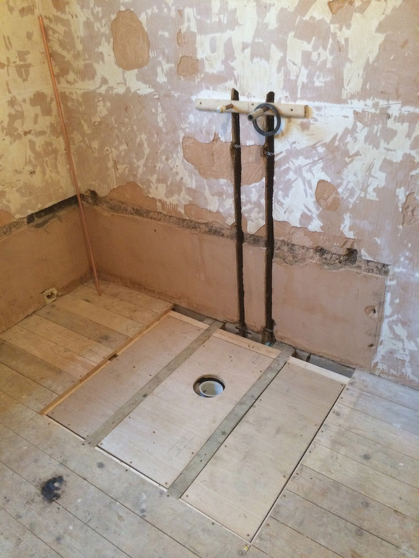 Solid Platform For Wet Room Former With Bathroom Installation In Leeds