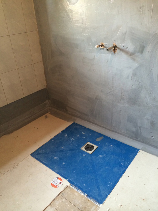 Tanking Out A Wet Room With Bathroom Installation In Leeds