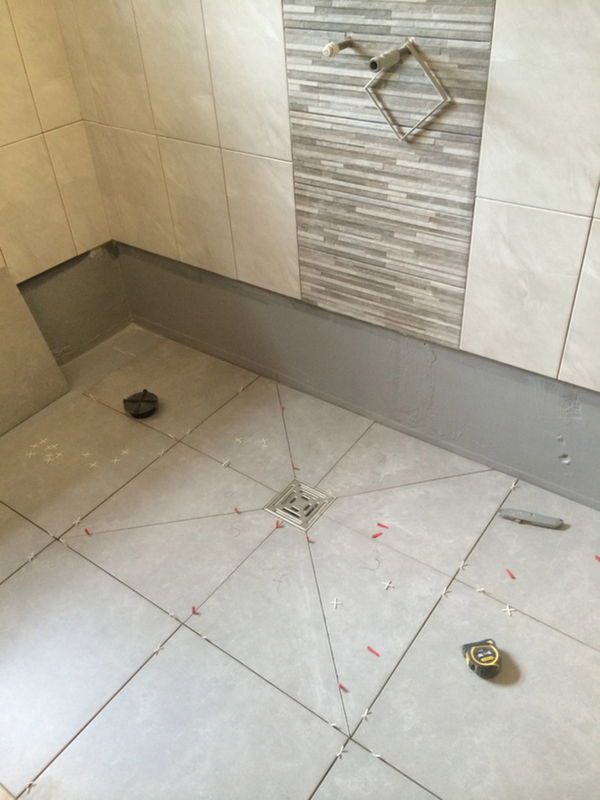 Tiled Wet Room Tray With Bathroom Installation In Leeds