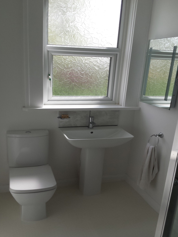 Toilet & Basin In Completed Bathroom Installation With Bathroom Installation In Leeds