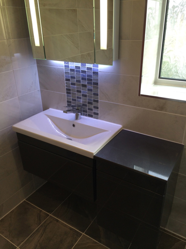 Wall Hung Vanity Unit With Bathroom Installation In Leeds