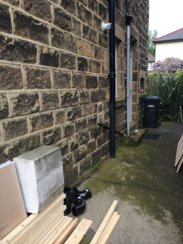 Cast Iron Soil Pipe To Be Replaced With Bathroom Installation In Leeds