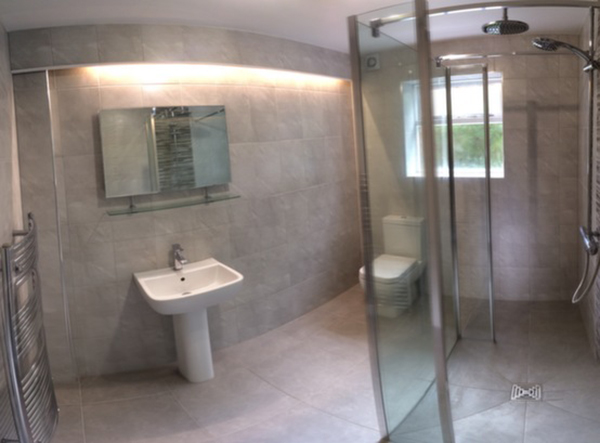 Finished Wet Room Installation With Bathroom Installation In Leeds