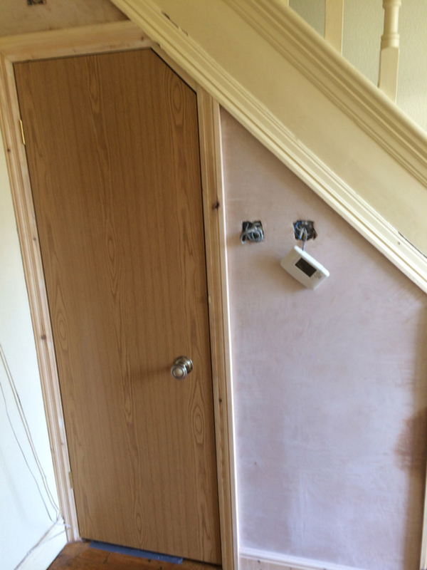 Fitting A Door To A Downstairs Loo With Bathroom Installation In Leeds