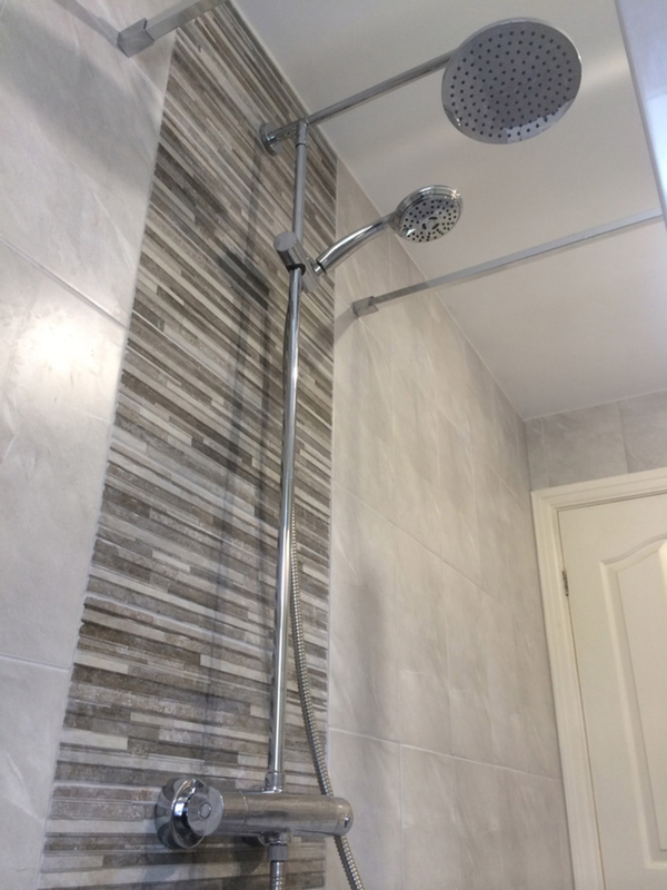 Walk In Shower With Thermostatic Mixer With Bathroom Installation In Leeds