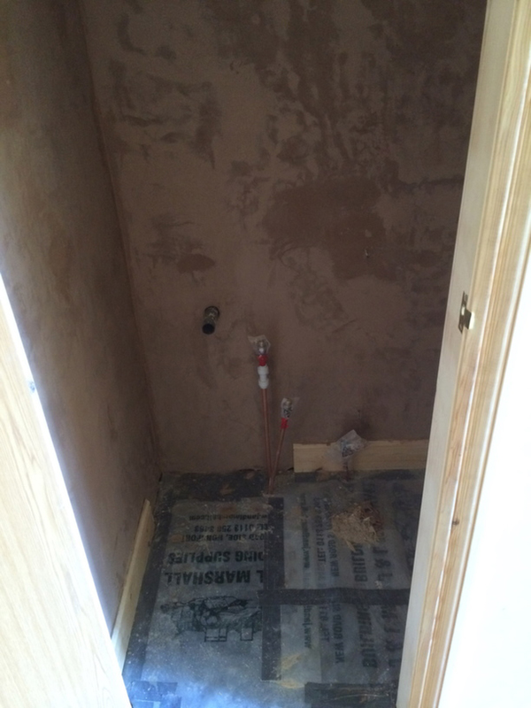 Skimming Out A Downstairs Toilet With Bathroom Installation In Leeds