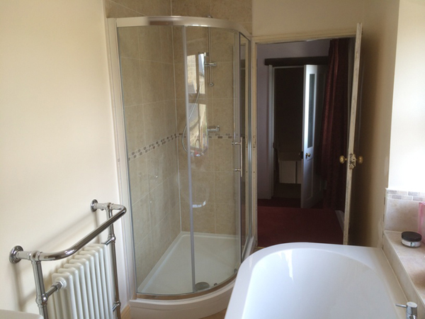 Tiled Shower Enclosure With Bathroom Installation In Leeds
